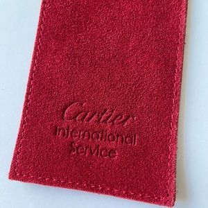 New! Cartier suede pen pouch